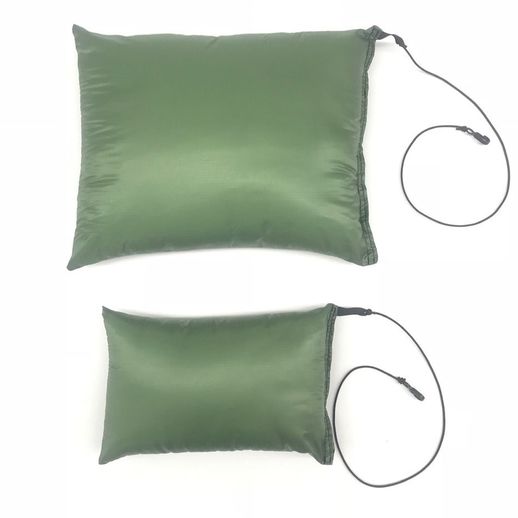 Bear and Cub Pillows by Arrowhead Equipment size comparison.  Hammock Camping luxury, 