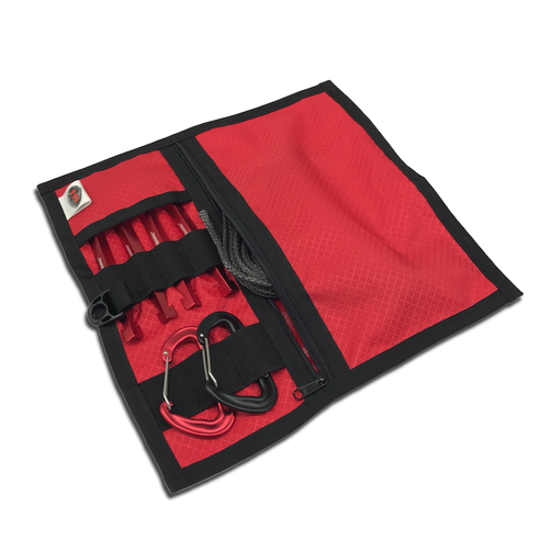 Gear Roll Up - Red, Organize your hammock camping accessories and suspension, 