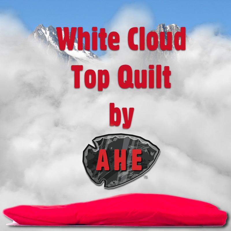 Arrowhead Equipment, Hammock Camping, Top Quilt, Camping Quilt, Backpacking Quilt, Travel, Wilderness, White Cloud Top Quilt, Hammock Quilt, Hammock Camping gear, Hammock Gear, Hammock Top Quilt
