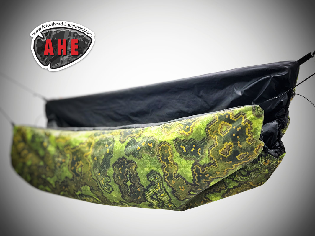 Jarbidge Under Quilt for hammock camping and backpacking in camo,