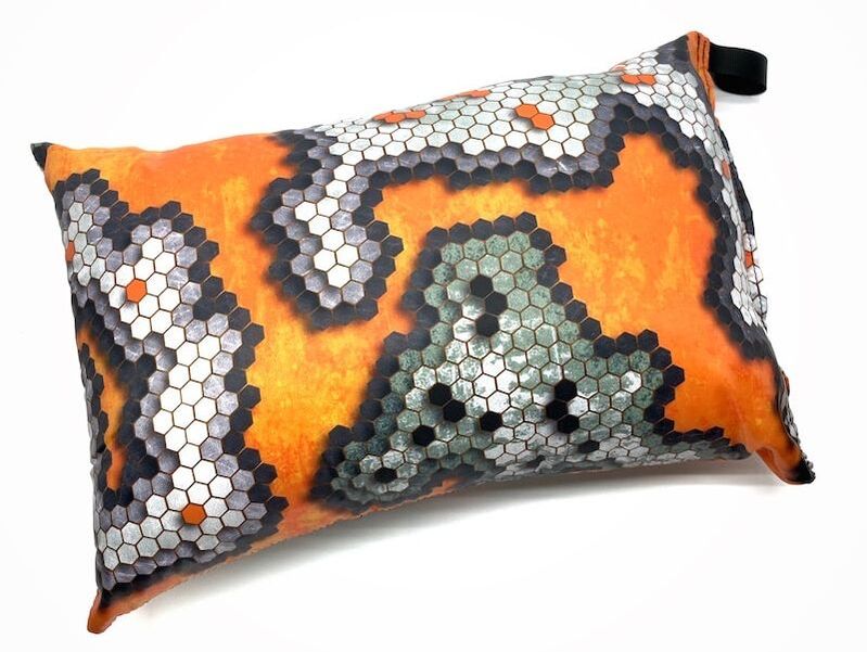 HecCam Cub Pillow for hammock camping and backpacking, Camo, camo pillow, camo backpacking pillow, camouflage hammock gear, hammock camping gear, hammock camping pillow, backpacking pillow, travel pillow, camo travel pillow, Hexcam, Hexcam pillow, Hexcam travel pillow, Hexcam backpacking pillow, 